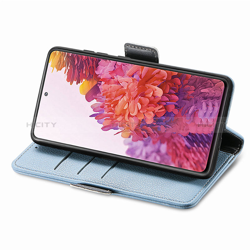 Funda de Cuero Cartera con Soporte Flores Carcasa S02D para Samsung Galaxy S20 FE (2022) 5G