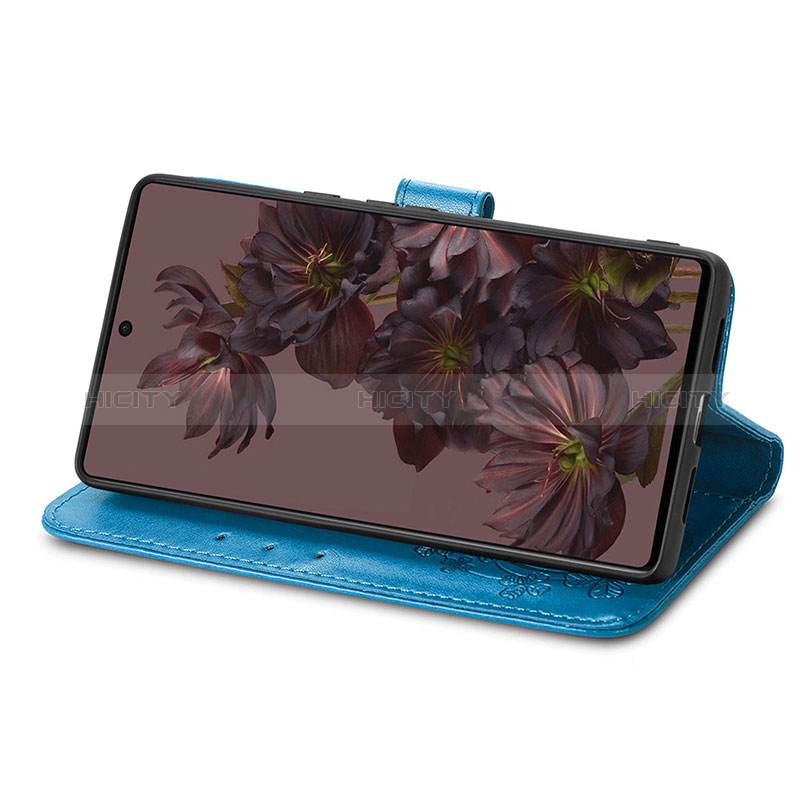 Funda de Cuero Cartera con Soporte Flores Carcasa S03D para Google Pixel 7 5G