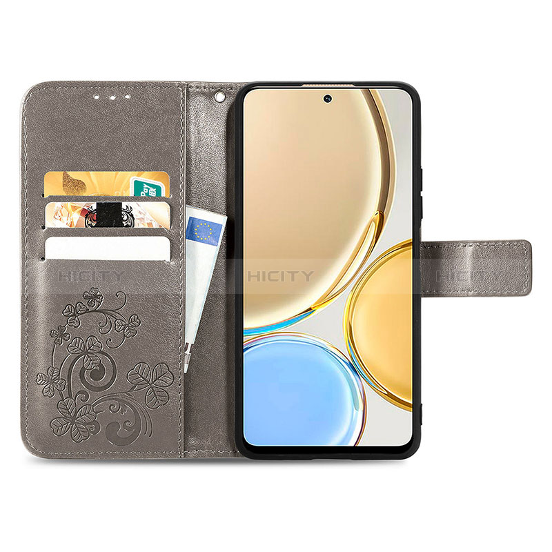 Funda de Cuero Cartera con Soporte Flores Carcasa S03D para Huawei Honor Magic4 Lite 5G