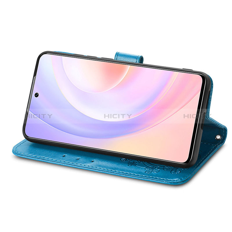 Funda de Cuero Cartera con Soporte Flores Carcasa S03D para Huawei Nova 9 SE