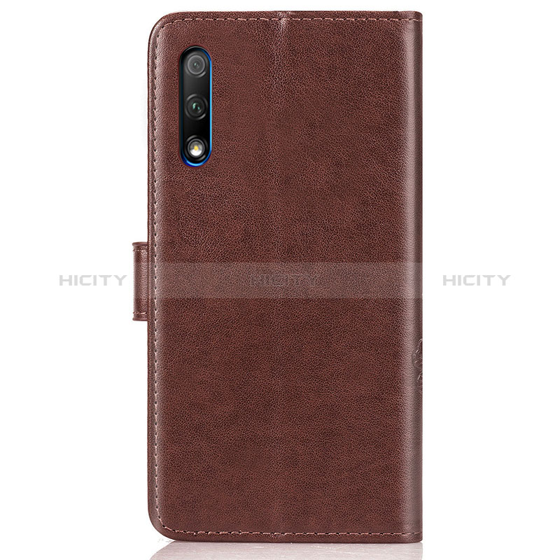 Funda de Cuero Cartera con Soporte Flores Carcasa S03D para Huawei P Smart Z (2019)