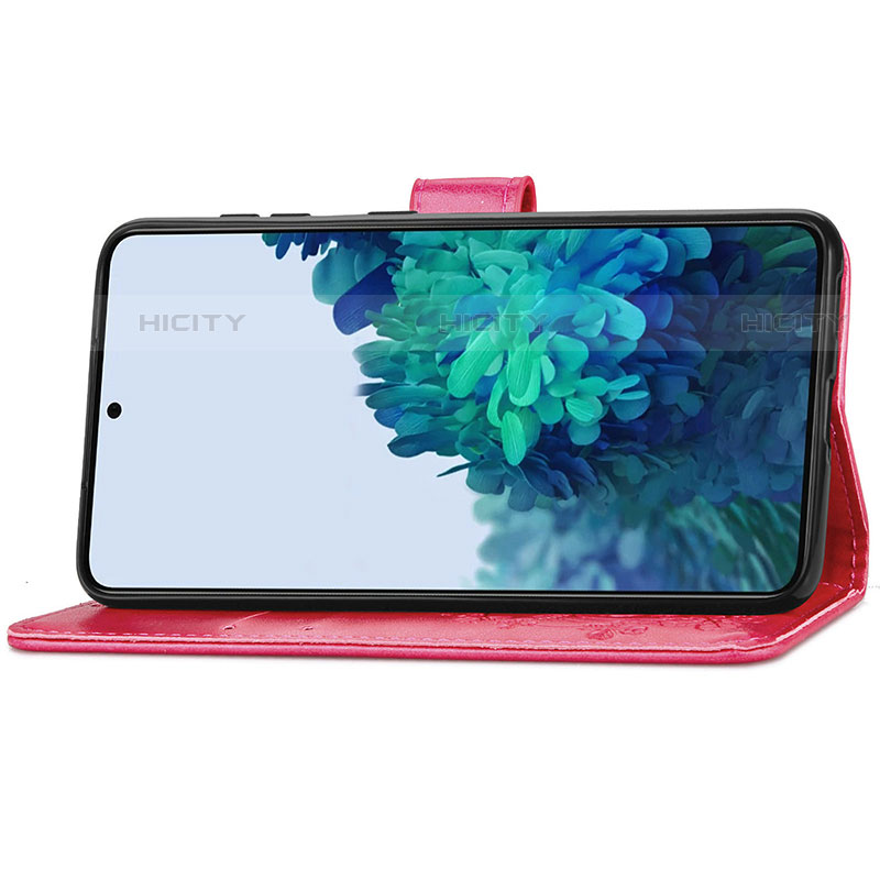 Funda de Cuero Cartera con Soporte Flores Carcasa S03D para Samsung Galaxy S21 Plus 5G