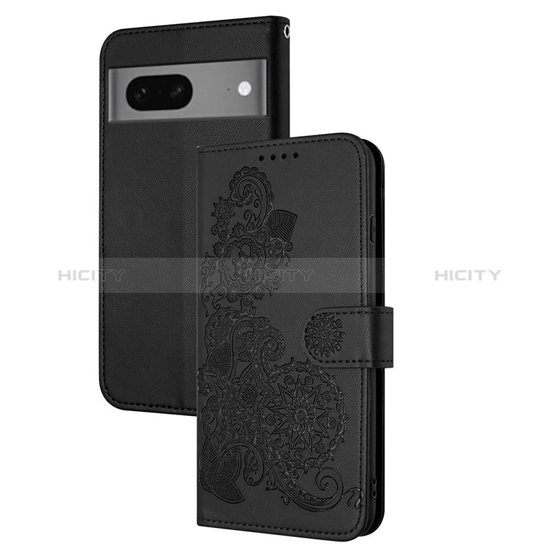 Funda de Cuero Cartera con Soporte Flores Carcasa Y01X para Google Pixel 7 5G