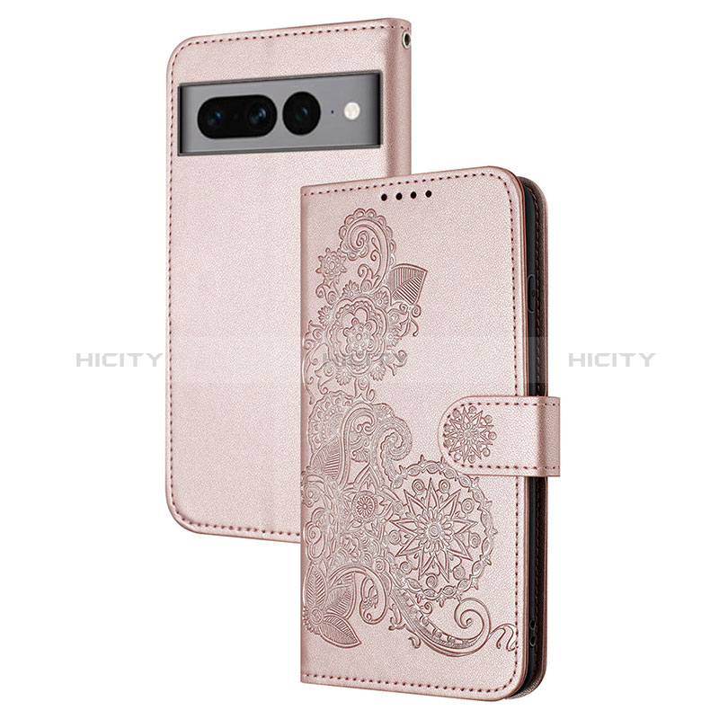 Funda de Cuero Cartera con Soporte Flores Carcasa Y01X para Google Pixel 7 Pro 5G