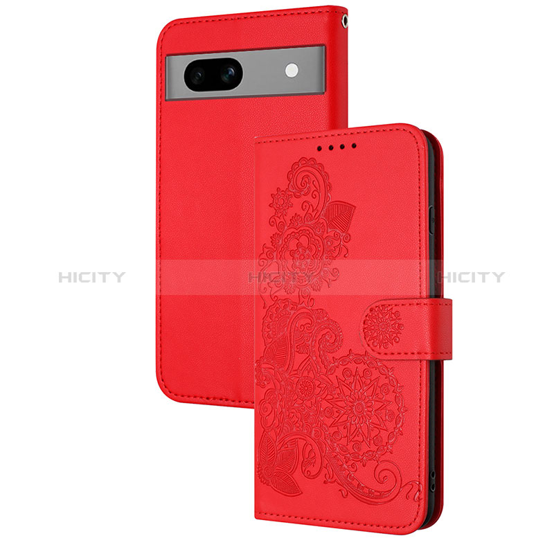 Funda de Cuero Cartera con Soporte Flores Carcasa Y01X para Google Pixel 7a 5G