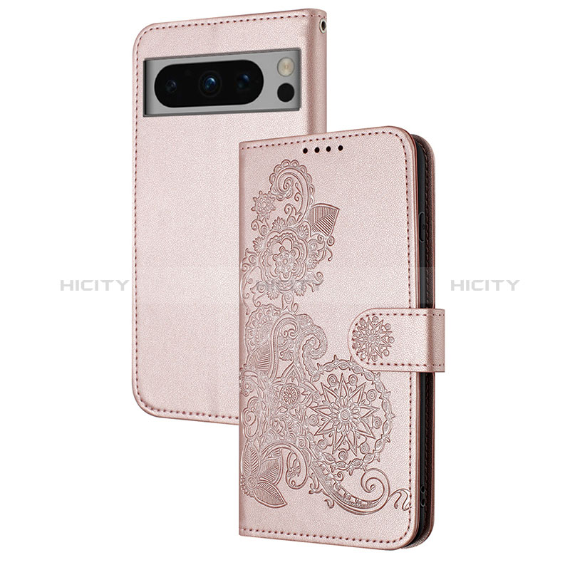 Funda de Cuero Cartera con Soporte Flores Carcasa Y01X para Google Pixel 8 5G