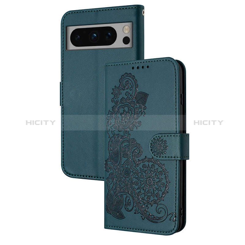 Funda de Cuero Cartera con Soporte Flores Carcasa Y01X para Google Pixel 8 5G