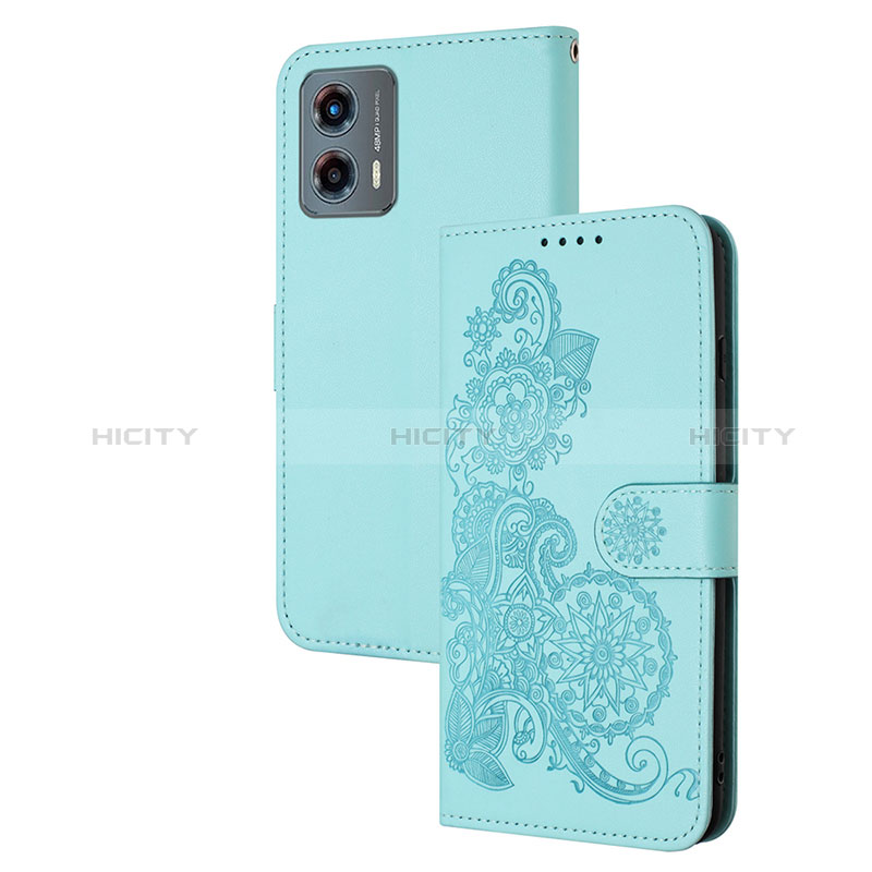 Funda de Cuero Cartera con Soporte Flores Carcasa Y01X para Motorola Moto G 5G (2023)