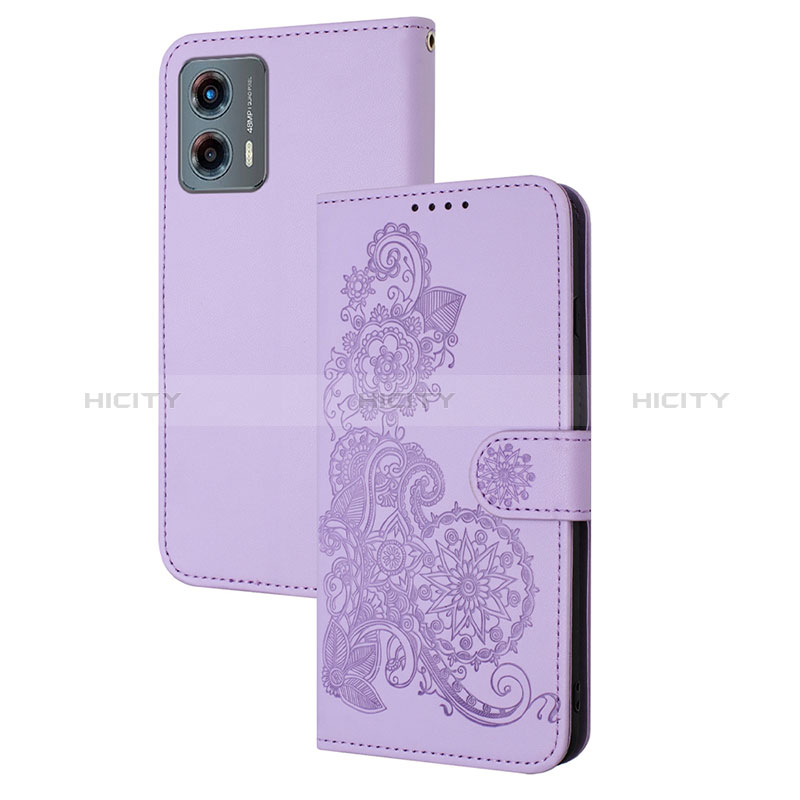 Funda de Cuero Cartera con Soporte Flores Carcasa Y01X para Motorola Moto G 5G (2023)