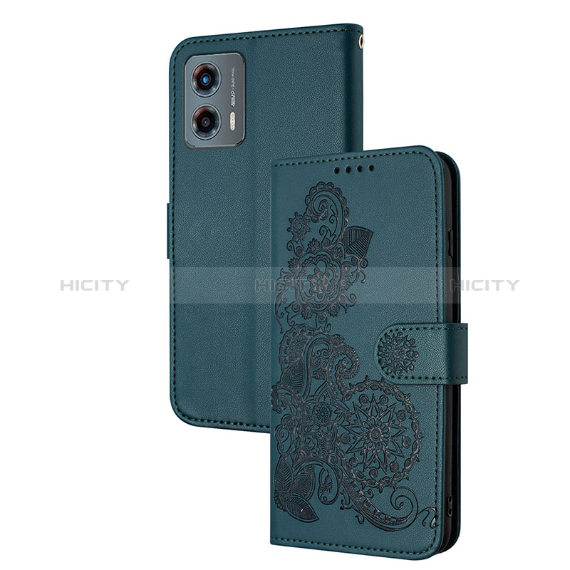 Funda de Cuero Cartera con Soporte Flores Carcasa Y01X para Motorola Moto G 5G (2023)