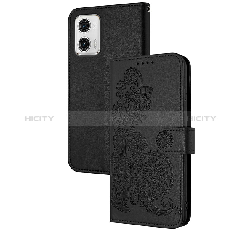 Funda de Cuero Cartera con Soporte Flores Carcasa Y01X para Motorola Moto G73 5G