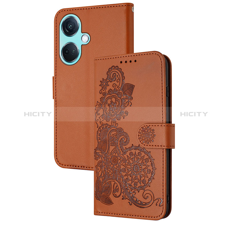 Funda de Cuero Cartera con Soporte Flores Carcasa Y01X para Oppo K11 5G