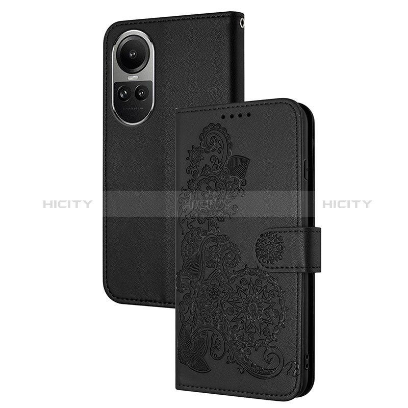 Funda de Cuero Cartera con Soporte Flores Carcasa Y01X para Oppo Reno10 Pro 5G