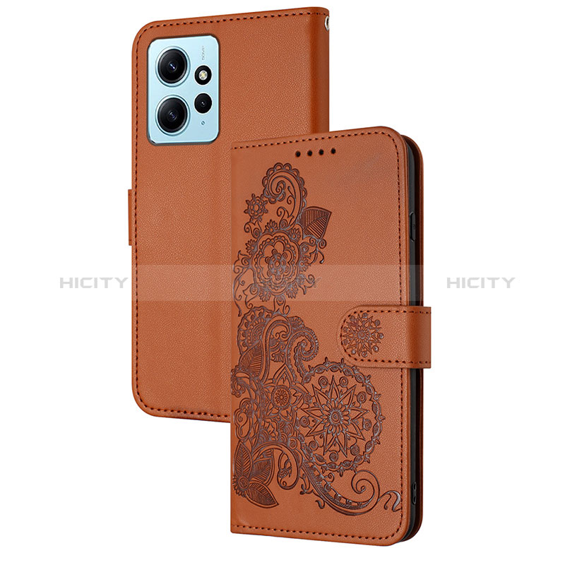 Funda de Cuero Cartera con Soporte Flores Carcasa Y01X para Xiaomi Redmi Note 12 4G