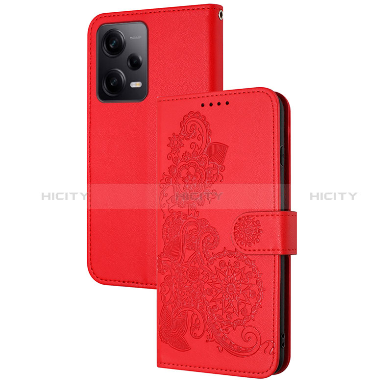 Funda de Cuero Cartera con Soporte Flores Carcasa Y01X para Xiaomi Redmi Note 12 Pro 5G