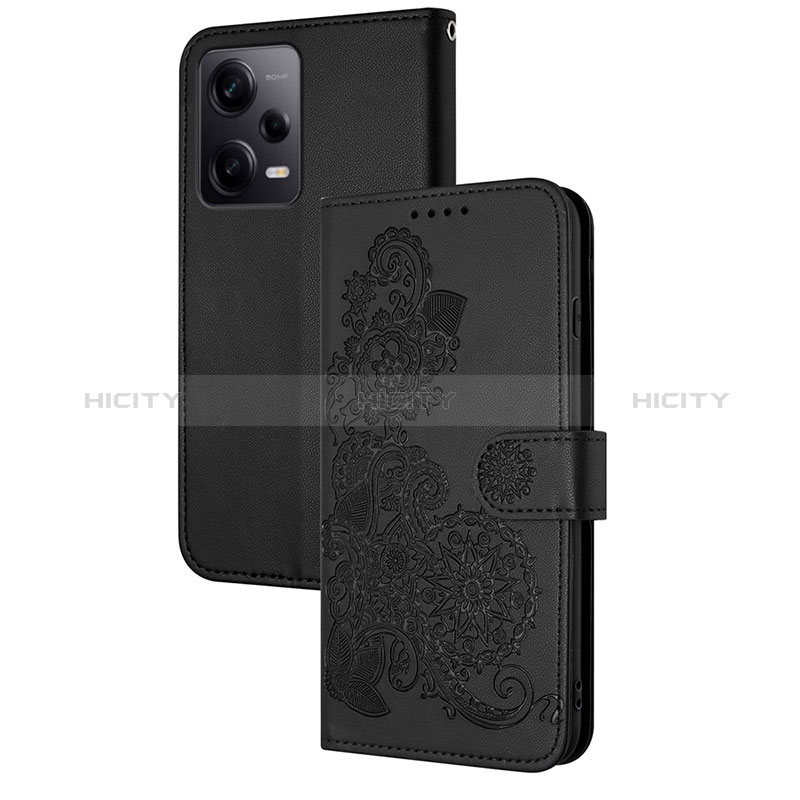 Funda de Cuero Cartera con Soporte Flores Carcasa Y01X para Xiaomi Redmi Note 12 Pro 5G