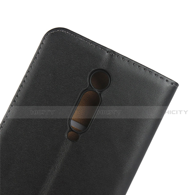 Funda de Cuero Cartera con Soporte K01 para Xiaomi Mi 9T Pro Negro