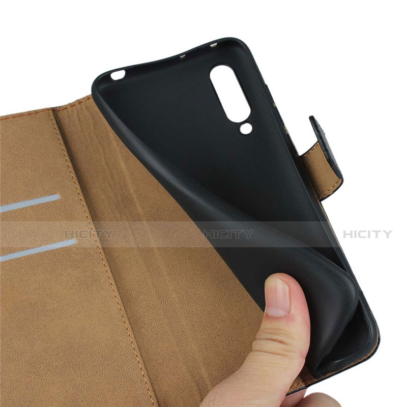 Funda de Cuero Cartera con Soporte K01 para Xiaomi Mi A3 Negro