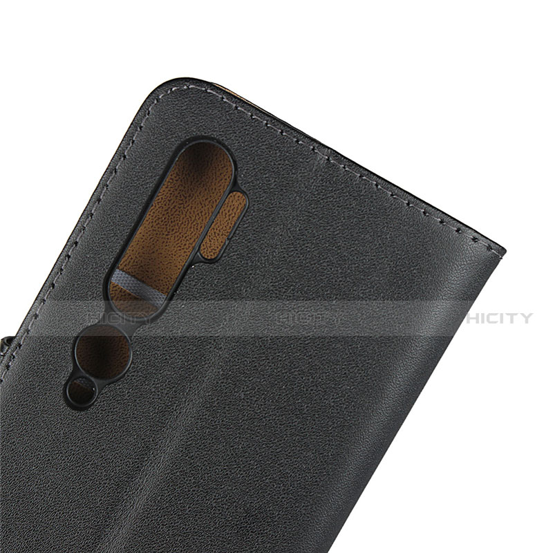 Funda de Cuero Cartera con Soporte K01 para Xiaomi Mi Note 10 Negro