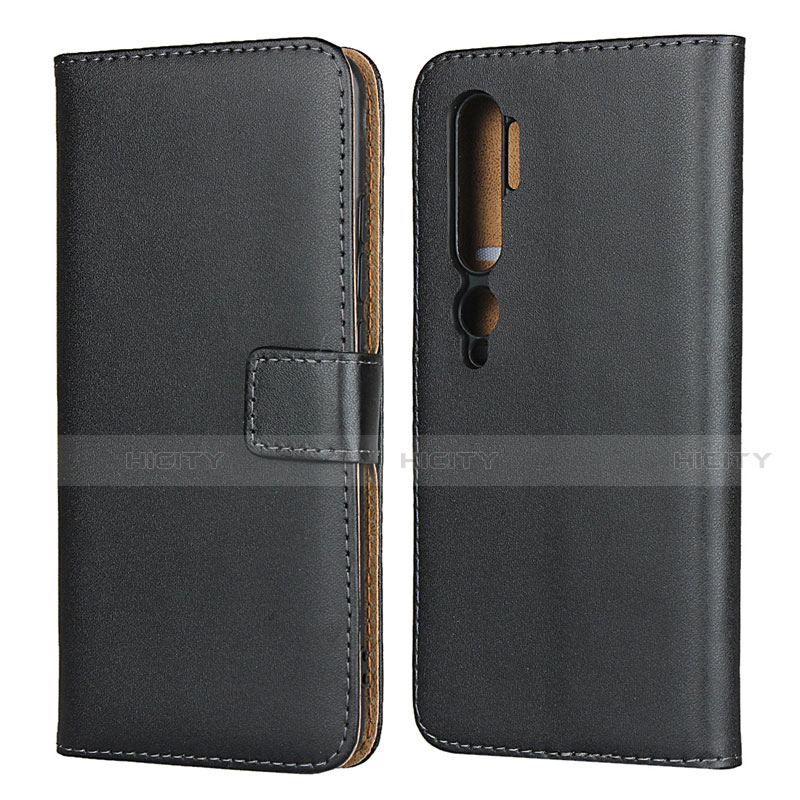 Funda de Cuero Cartera con Soporte K01 para Xiaomi Mi Note 10 Pro Negro