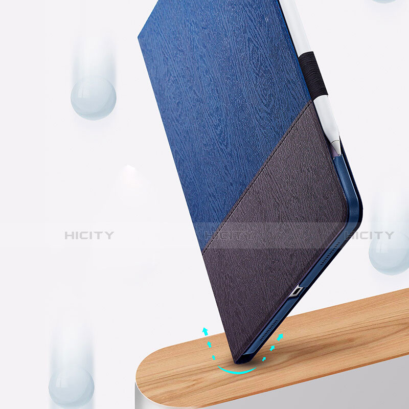 Funda de Cuero Cartera con Soporte L01 para Apple iPad Pro 11 (2022) Azul