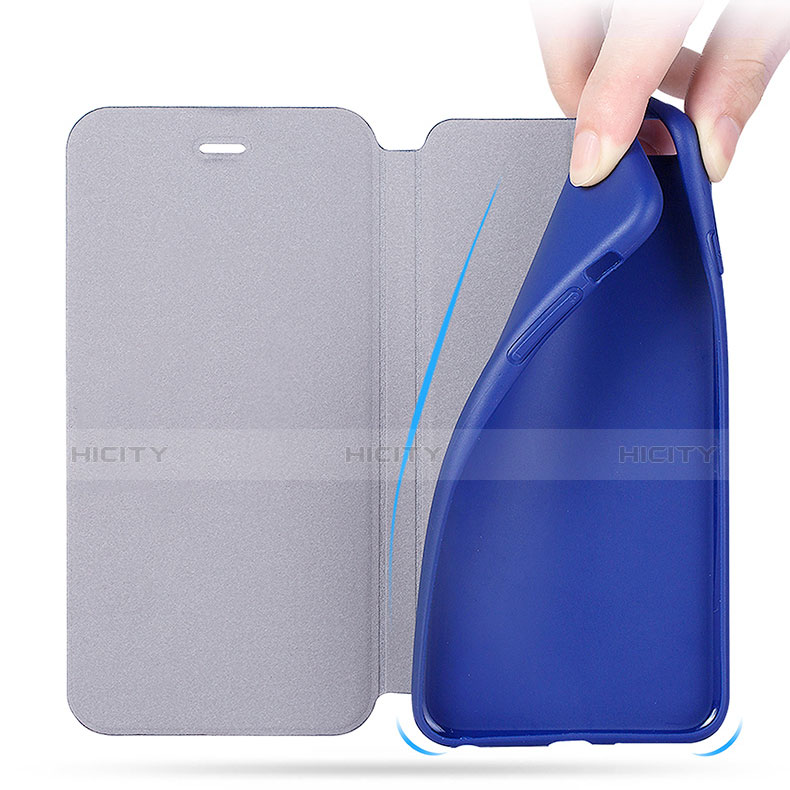 Funda de Cuero Cartera con Soporte L01 para Apple iPhone 6 Azul