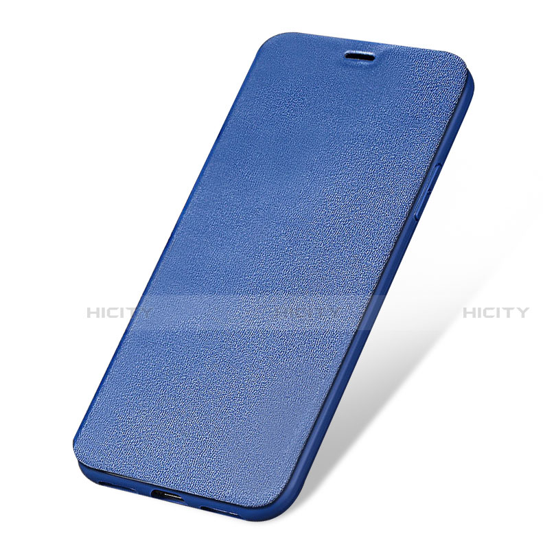 Funda de Cuero Cartera con Soporte L01 para Apple iPhone SE (2020) Azul