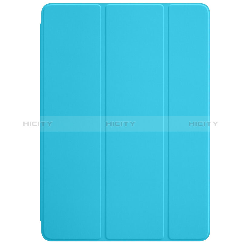 Funda de Cuero Cartera con Soporte L01 para Apple New iPad 9.7 (2018) Azul Cielo