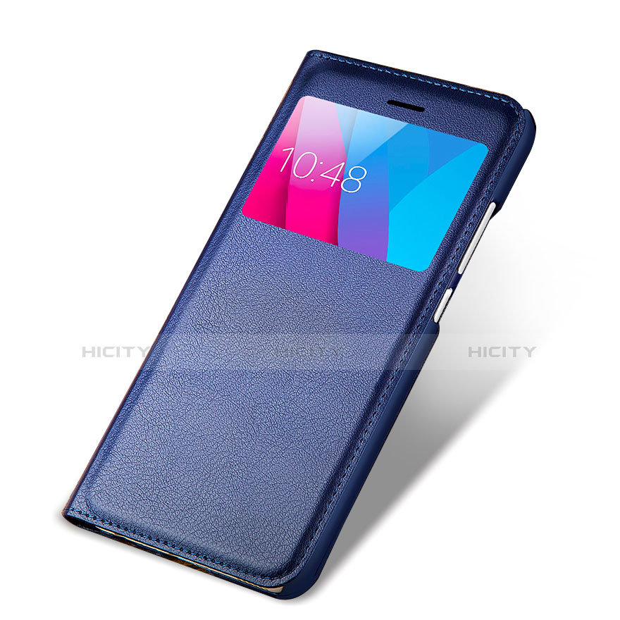 Funda de Cuero Cartera con Soporte L01 para Huawei Honor 5X Azul