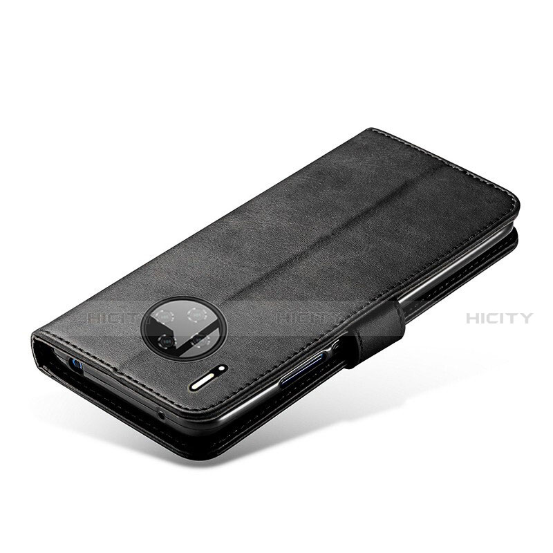 Funda de Cuero Cartera con Soporte L01 para Huawei Mate 30 Negro