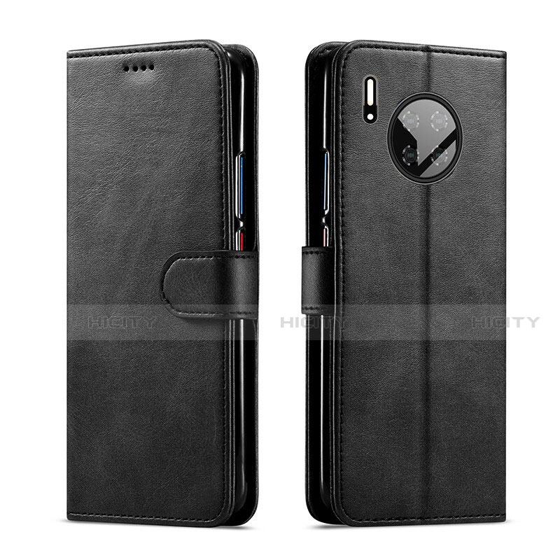 Funda de Cuero Cartera con Soporte L01 para Huawei Mate 30 Pro Negro