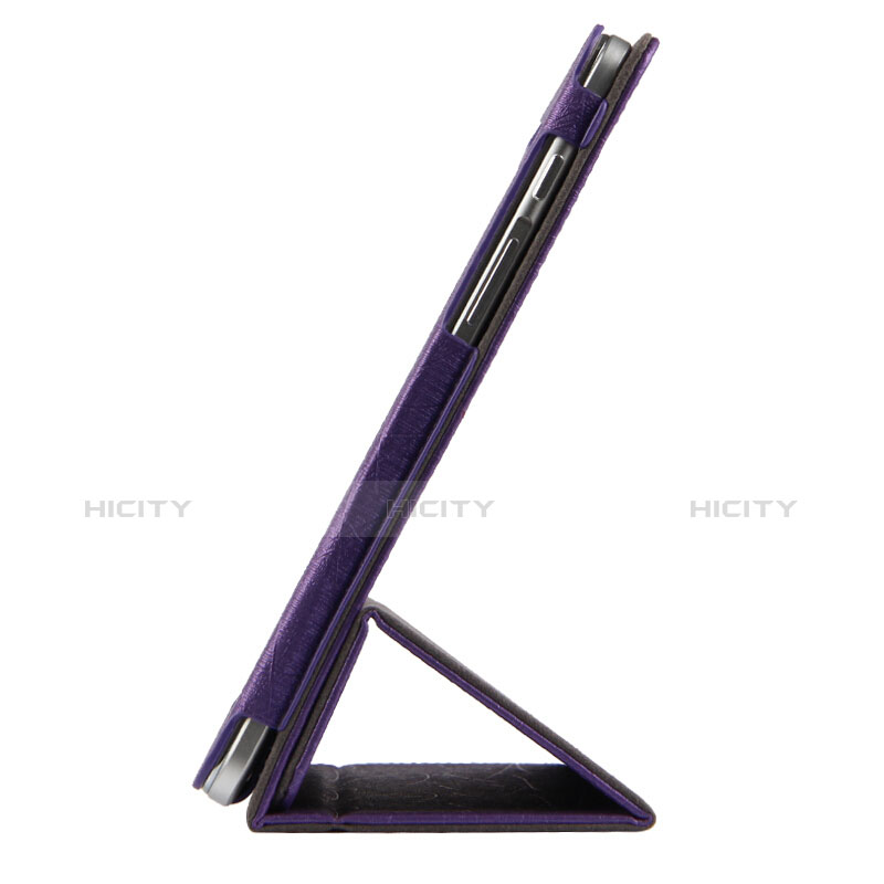 Funda de Cuero Cartera con Soporte L01 para Huawei MediaPad M2 10.0 M2-A01 M2-A01W M2-A01L Morado