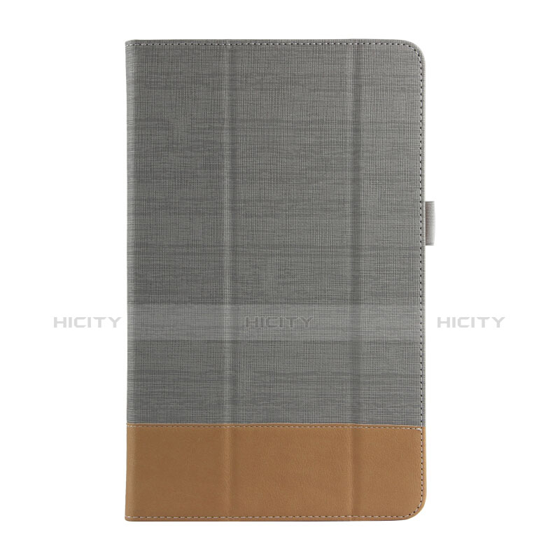 Funda de Cuero Cartera con Soporte L01 para Huawei MediaPad M2 10.1 FDR-A03L FDR-A01W Gris