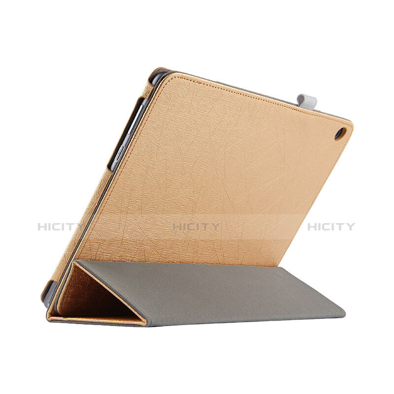 Funda de Cuero Cartera con Soporte L01 para Huawei MediaPad M3 Lite 10.1 BAH-W09 Oro