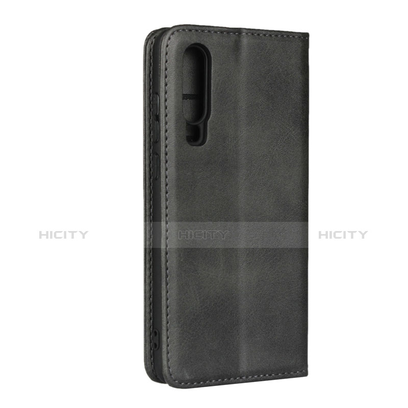 Funda de Cuero Cartera con Soporte L01 para Huawei P30 Negro