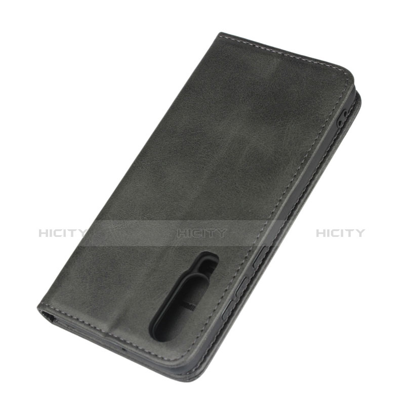 Funda de Cuero Cartera con Soporte L01 para Huawei P30 Negro