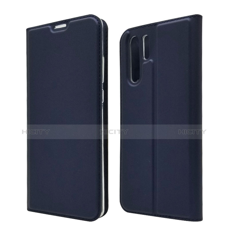 Funda de Cuero Cartera con Soporte L01 para Huawei P30 Pro Azul