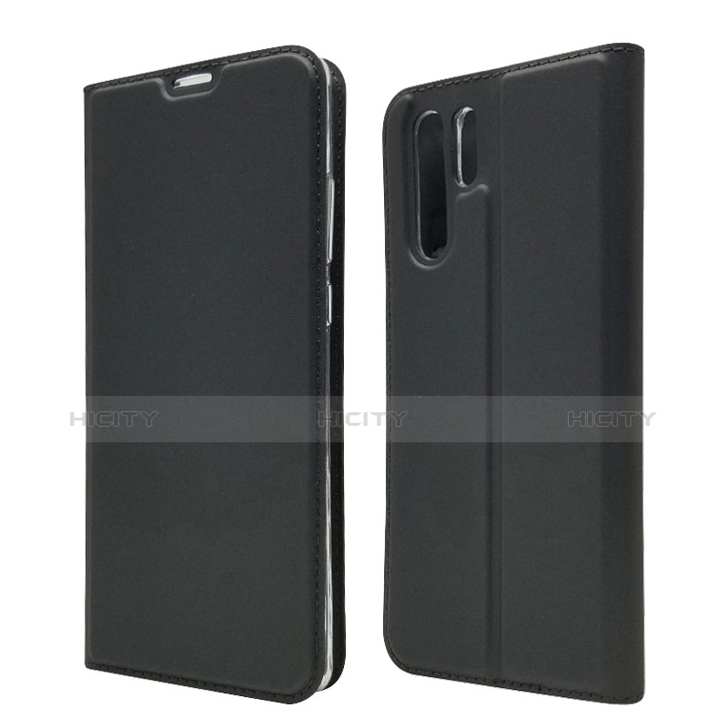 Funda de Cuero Cartera con Soporte L01 para Huawei P30 Pro New Edition Negro