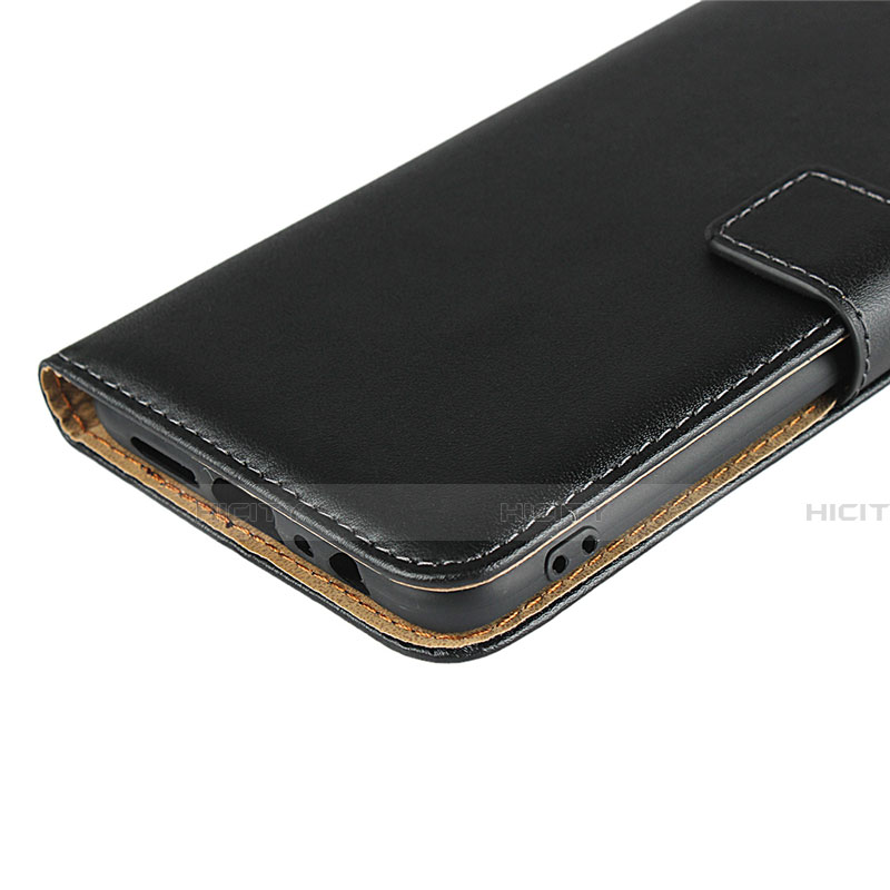 Funda de Cuero Cartera con Soporte L01 para Oppo R17 Neo Negro