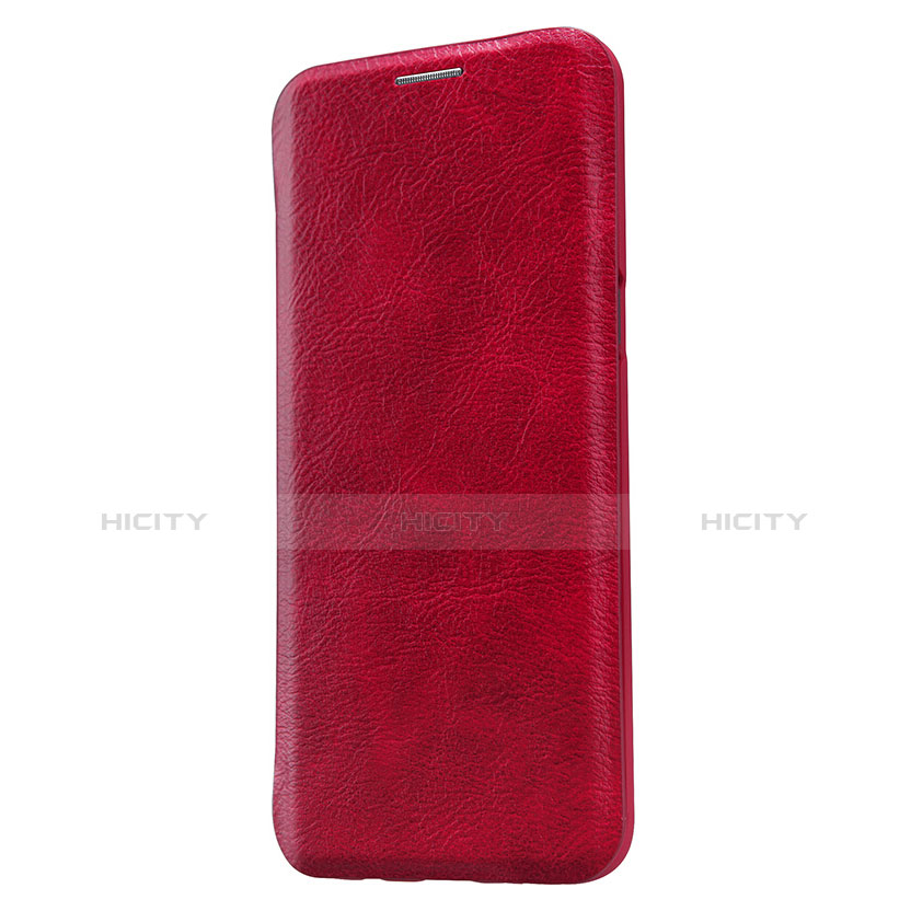 Funda de Cuero Cartera con Soporte L01 para Samsung Galaxy S8 Plus Rojo