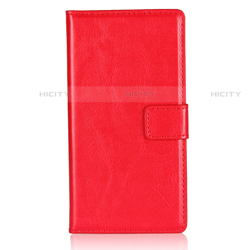 Funda de Cuero Cartera con Soporte L01 para Sony Xperia XZ1 Compact Rojo