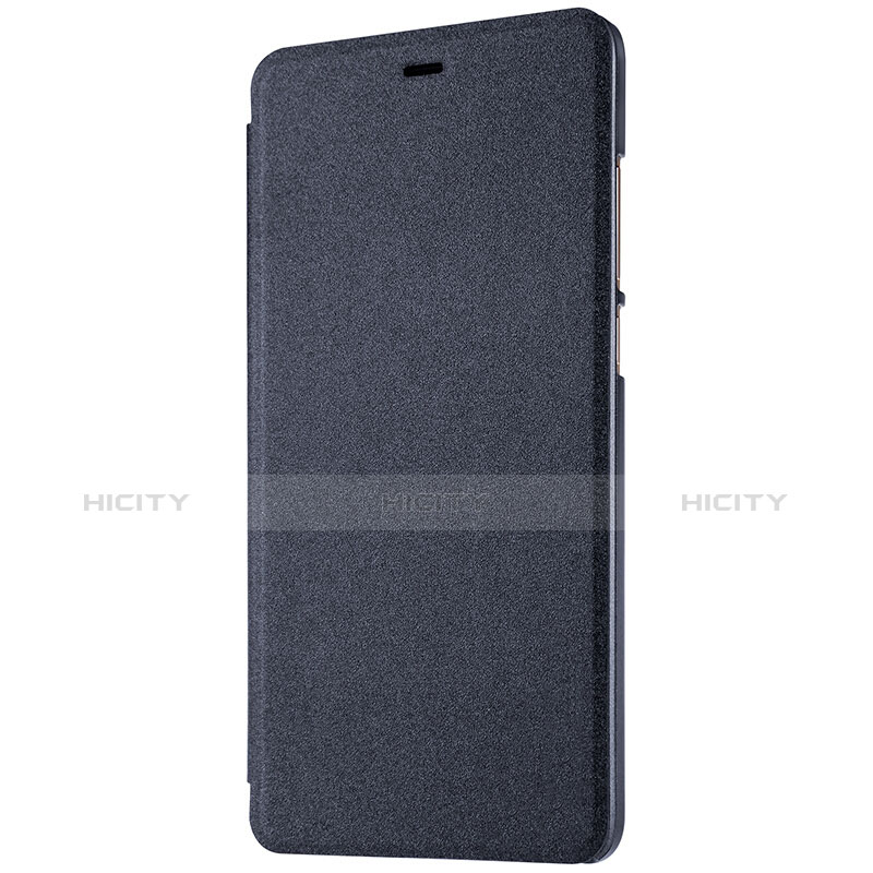 Funda de Cuero Cartera con Soporte L01 para Xiaomi Mi 5S Plus Negro