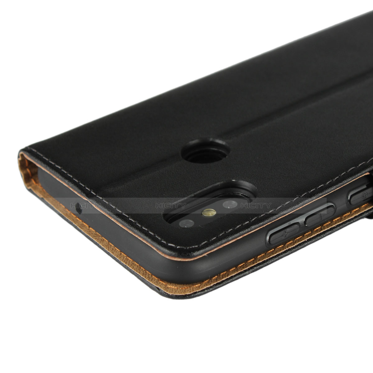 Funda de Cuero Cartera con Soporte L01 para Xiaomi Mi 8 Negro