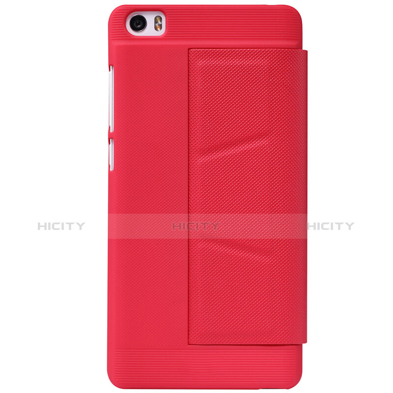 Funda de Cuero Cartera con Soporte L01 para Xiaomi Mi Note Rojo