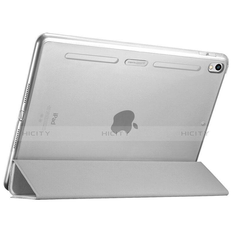 Funda de Cuero Cartera con Soporte L02 para Apple iPad Pro 10.5 Blanco