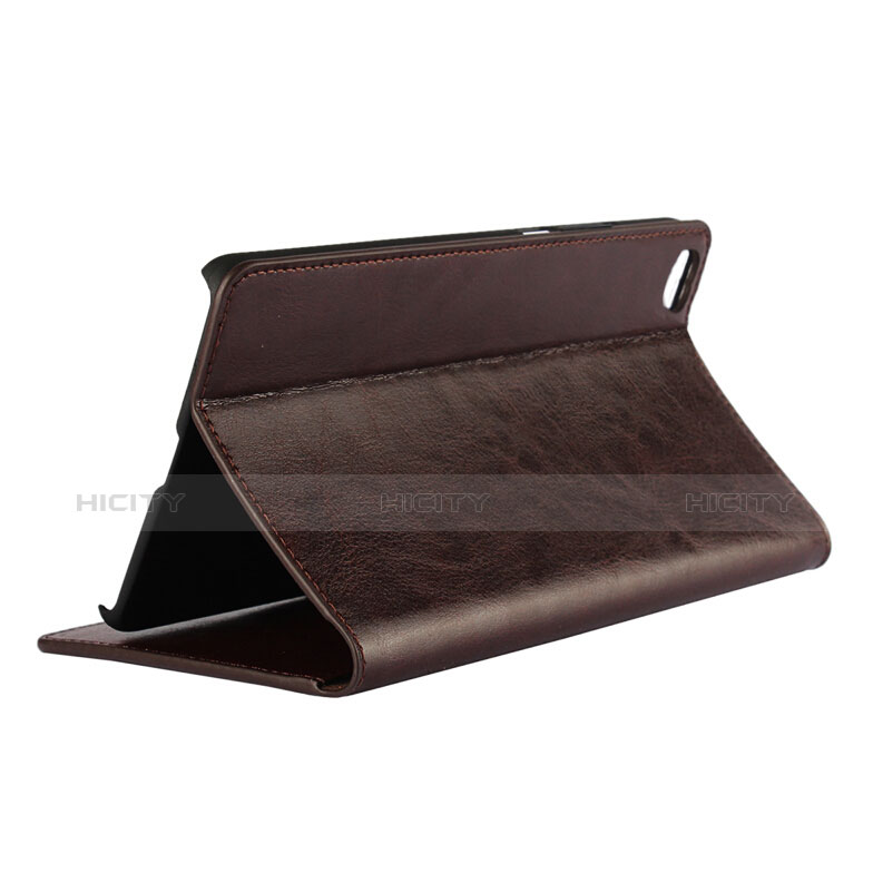 Funda de Cuero Cartera con Soporte L02 para Apple iPhone 6 Marron