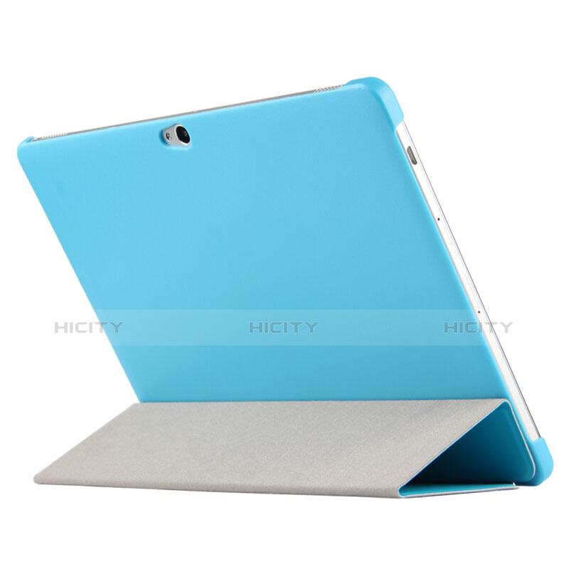 Funda de Cuero Cartera con Soporte L02 para Huawei MediaPad M2 10.0 M2-A01 M2-A01W M2-A01L Azul Cielo