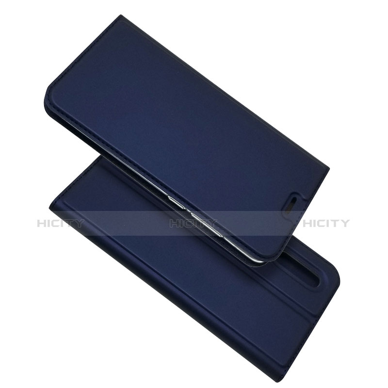 Funda de Cuero Cartera con Soporte L02 para Huawei P30 Azul