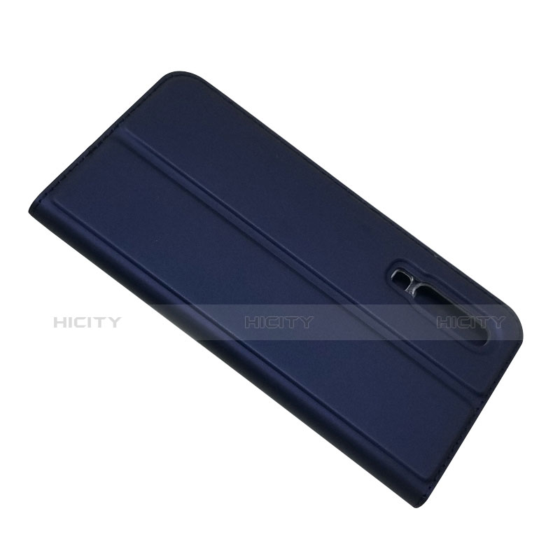 Funda de Cuero Cartera con Soporte L02 para Huawei P30 Azul