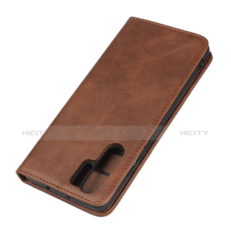 Funda de Cuero Cartera con Soporte L02 para Huawei P30 Pro Marron